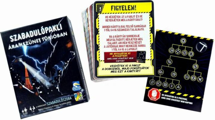 Szabadulópakli - Áramszünet Tokióban kártyajáték