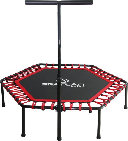Spartan Szögletes Fitness trambulin kapaszkodóval - 137 cm Spartan Szögletes Fitness trambulin kapaszkodóval - 137 cm