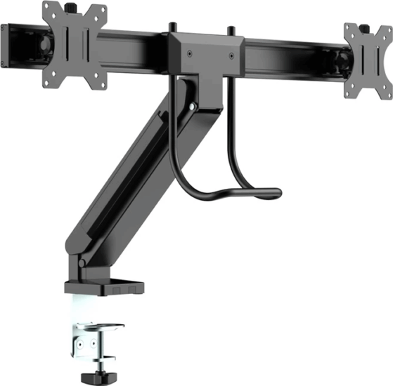 Multibrackets M Deskmount Slim Basic Dual 17"-27" LCD TV/Monitor asztali tartó kar - Fekete (2 kijelző)