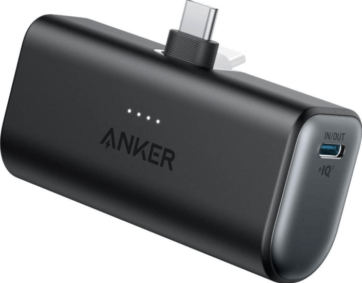 Anker Nano Powerbank USB-C 5000mAh 22,5W (2.22-3A / 5-12V) - Fekete