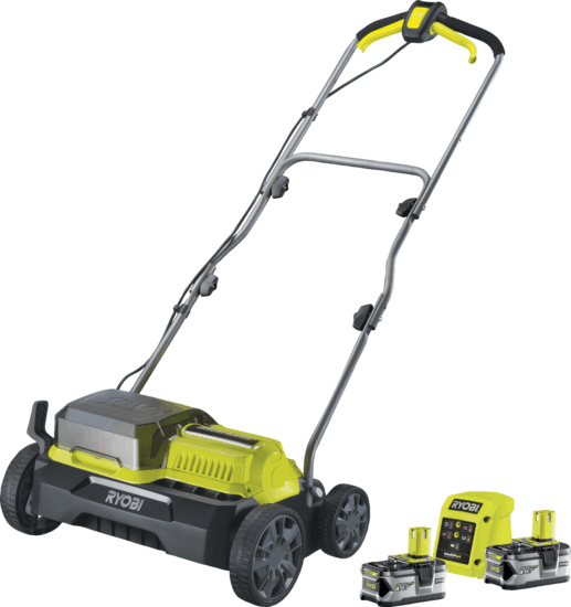 Ryobi RY18SFX35A-240 Akkumulátoros Gyepszellőztető + 2x 4Ah Akku + Töltő