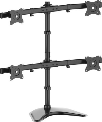 Multibrackets 15" - 27" asztali tartó kar - Fekete (4 kijelző)