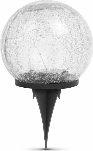 Garden of Eden 11760C Leszúrható kerti szolár üveggömb 15cm - Meleg fehér