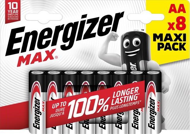 Energizer Max Alkaline AA Ceruzaelem (8db/csomag) Energizer Max Alkaline AA Ceruzaelem (8db/csomag)