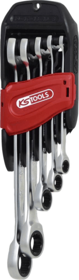 KS Tools 503.5205 DUO GEARplus Csillag-villáskulcs racsnis készlet (5db / csomag)