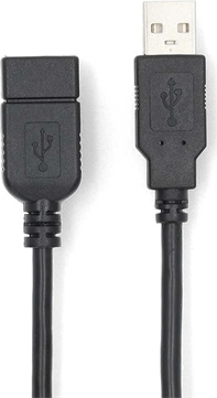 Nedis CCGL60010BK10 USB-A apa - USB-A anya 2.0 Hosszabbító kábel - Fekete (1m)