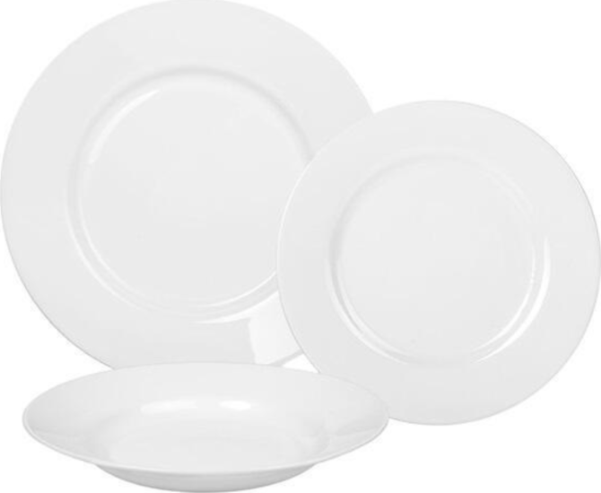 Luminarc G0566 Every day Étkészlet - Fehér (18 db/csomag)