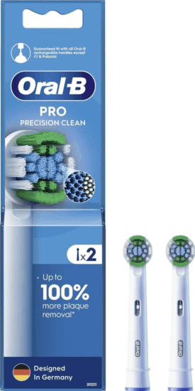 Oral-B EB20RX PrecisionClean Elektromos fogkefe Pótfej - Fehér (2db)