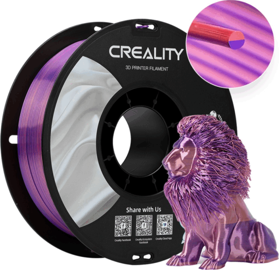 Creality 3301120013 Filament CR-Silk PLA 1.75mm 1kg - Rózsaszín/Lila Creality 3301120013 Filament CR-Silk PLA 1.75mm 1kg - Rózsaszín/Lila