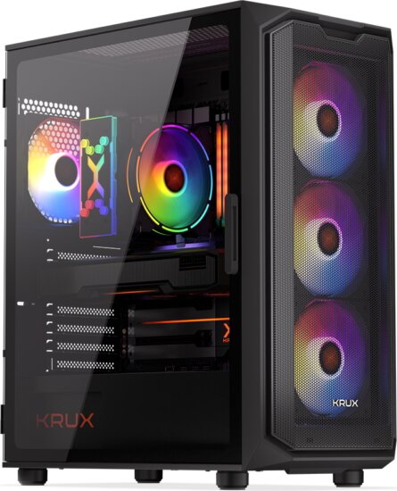 Krux Orona Számítógépház - Fekete
