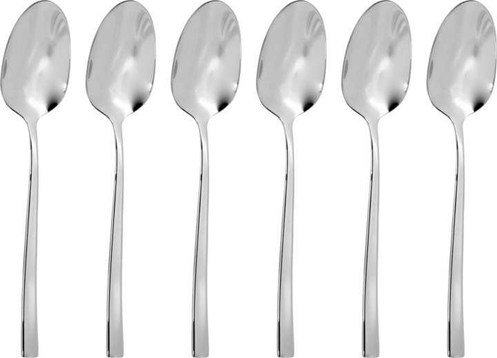 Sambonet Rock Mokka kanál készlet - Ezüst (6 darabos)