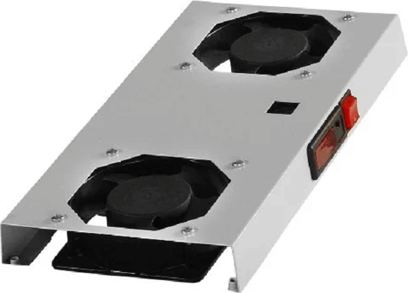 Formrack Ventilátor egység digitális termosztáttal 2 ventilátor - Fehér