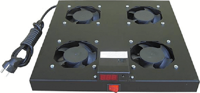 Formrack Ventilátor egység digitális termosztáttal 4 ventilátor - Fekete Formrack Ventilátor egység digitális termosztáttal 4 ventilátor - Fekete