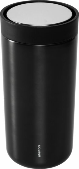 Stelton To Go Click 400ml Termosz bögre - Fekete
