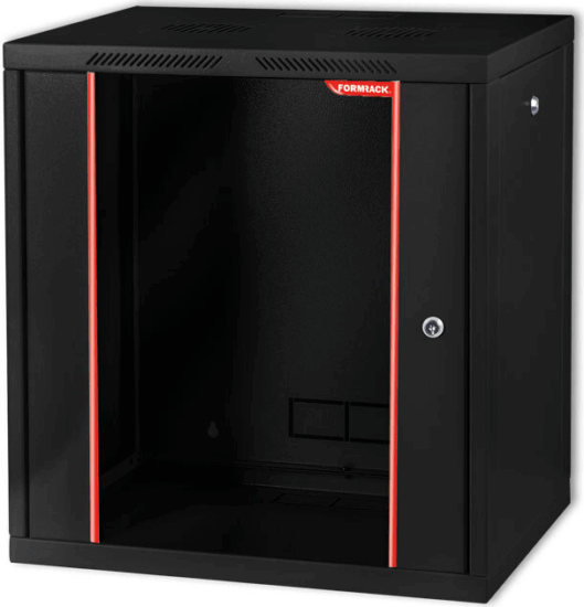 Formrack 19" Fali rack szekrény 12U 555x560 - Fekete Formrack 19" Fali rack szekrény 12U 555x560 - Fekete