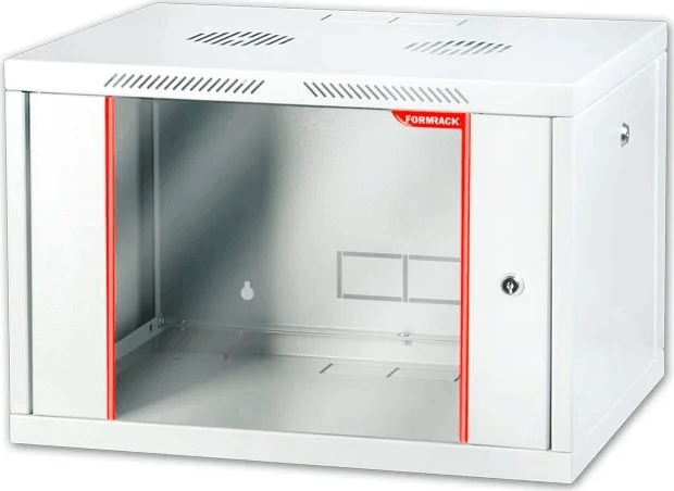 Formrack 19" fali rack szekrény 7U 555x560 - Fekete