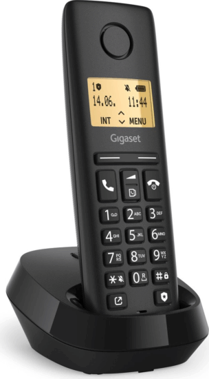 Gigaset Pure 100 Asztali Telefon - Fekete