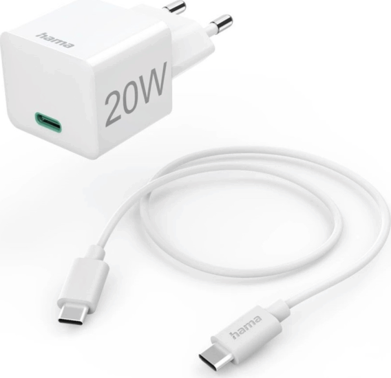 Hama 201675 FIC USB Type-C Hálózati töltő - Fehér (20W)