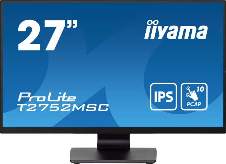 iiyama 27" ProLite T2752MSC-B1 16:9 FHD IPS Érintőképernyős Monitor - Fekete