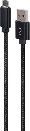 Gembird CCDB-MUSB2B-AMBM-6 USB-A Apa - USB-Micro Apa 2.0 Adat és töltő kábel - Fekete (1.8m)