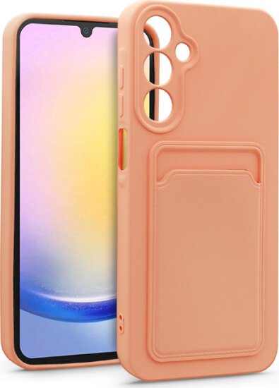 Haffner Card Case Samsung Galaxy A25 5G Tok - Rózsaszín