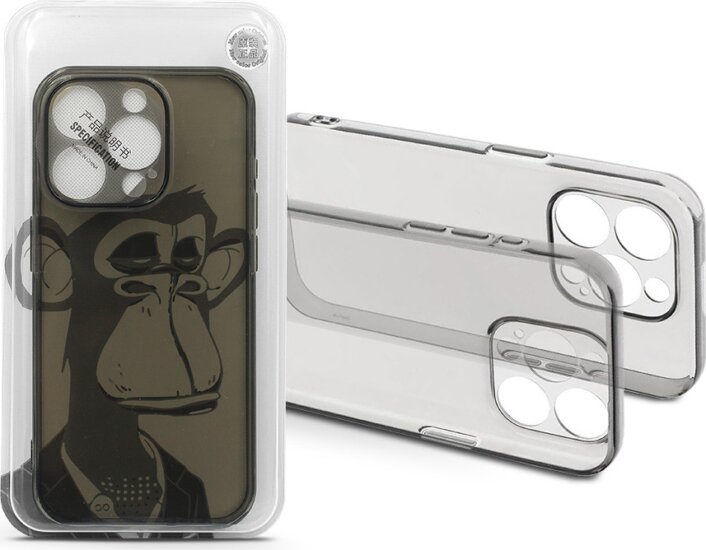 Haffner Gray Monkey Apple iPhone 14 Pro Tok - Átlátszó