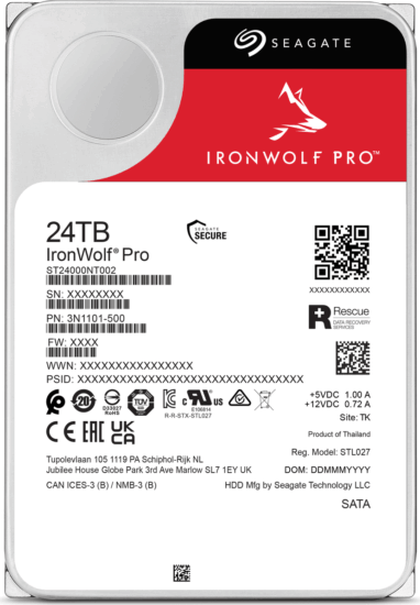 Seagate 24TB IronWolf Pro SATA3 3.5" NAS HDD Seagate 24TB IronWolf Pro SATA3 3.5" NAS HDD