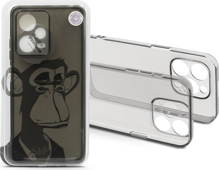 Haffner Gray Monkey Xiaomi Redmi Note 12 Pro+ 5G Tok - Átlátszó