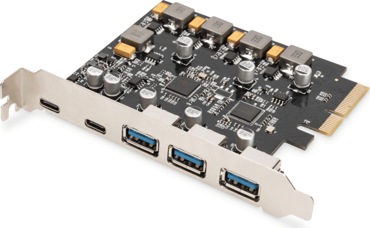 Digitus DS-30222 USB 3.1 Type C / USB 3.0 PCIe portbővítő