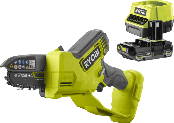 Ryobi RY18PSX10A-120 18V Akkumulátoros ágvágó + 1x 2Ah Akku + Töltő