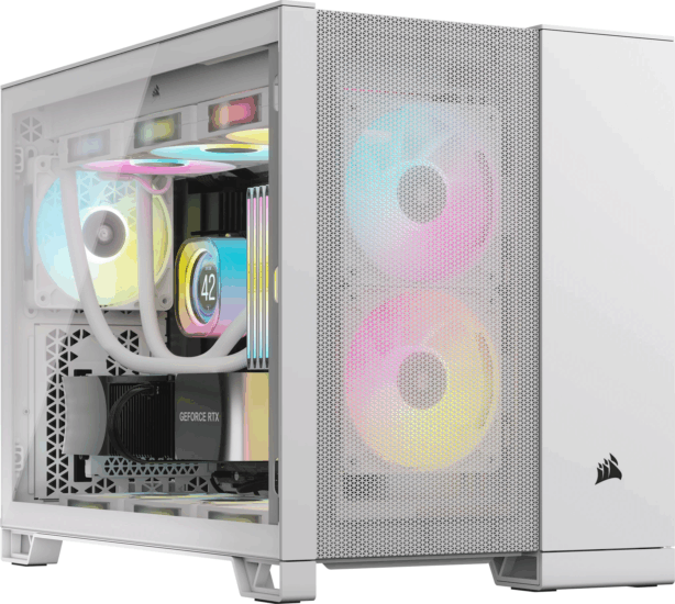 Corsair 2500D Airflow Dual Chamber Számítógépház - Fehér