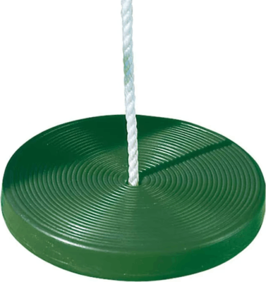 Tányérhinta kötéllel - Zöld