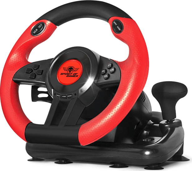 Spirit of Gamer Race Wheel Pro 1 Kormány és pedál - Fekete (PC)