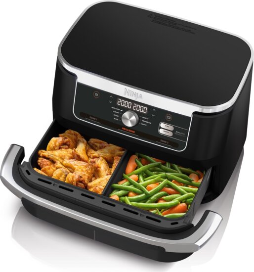 Ninja AF500 Double 10.4L Forrólevegős sütő - Fekete Ninja AF500 Double 10.4L Forrólevegős sütő - Fekete