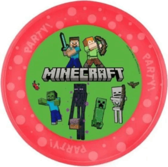 Minecraft: Műanyag tányér - 21 cm Minecraft: Műanyag tányér - 21 cm