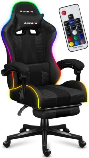 Huzaro Force 4.7 RGB MESH Gamer szék - Fekete Huzaro Force 4.7 RGB MESH Gamer szék - Fekete