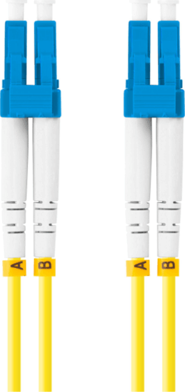 Lanberg FO-LULU-SD11-0010-YE optikai patch kábel LC/UPC Duplex 1m - Sárga