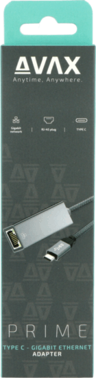 AVAX AD900 USB-C RJ45 Gigabit Ethernet adapter AVAX AD900 USB-C RJ45 Gigabit Ethernet adapter