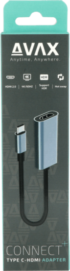 AVAX AD603 Connect Plus USB-C apa - HDMI anya Adapter AVAX AD603 Connect Plus USB-C apa - HDMI anya Adapter