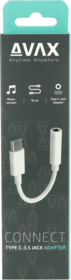 AVAX AD300 Connect Plus USB-C apa - 3.5mm Jack anya Adapter AVAX AD300 Connect Plus USB-C apa - 3.5mm Jack anya Adapter