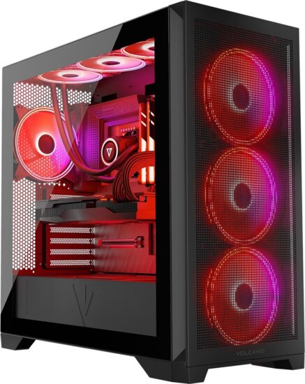 Modecom Volcano Expanse S Apex ARGB Számítógépház - Fekete Modecom Volcano Expanse S Apex ARGB Számítógépház - Fekete