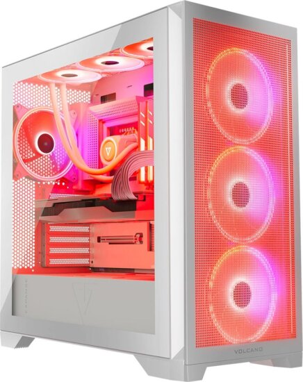 Modecom Volcano Expanse S Apex ARGB Számítógépház - Fehér