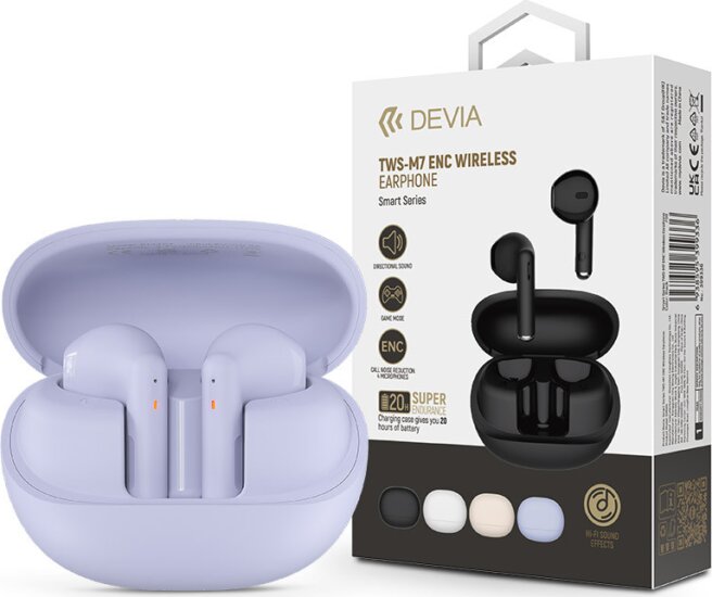 Devia TWS-M7 Wireless headset - Lila