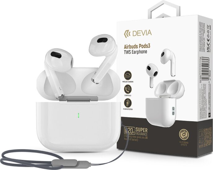 Devia Airbuds Pods3 TWS Wireless headset - Fehér