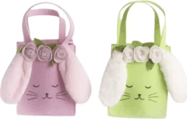 Nyuszi mintás filc táska Húsvéti Dekoráció - Többféle