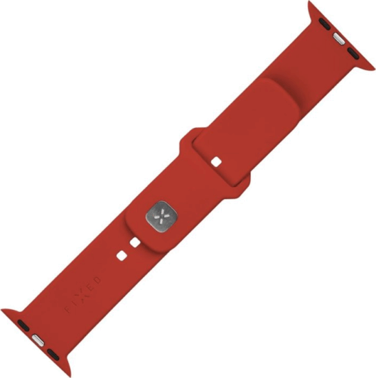 Fixed Sporty Apple Watch S1/2/3/4/5/6/7/8/SE Szilikon Okosóra szíj 42/44/45 mm - Piros