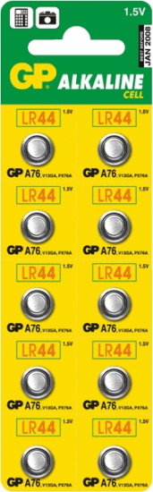 GP A76 LR44 gombelem 10db/cs