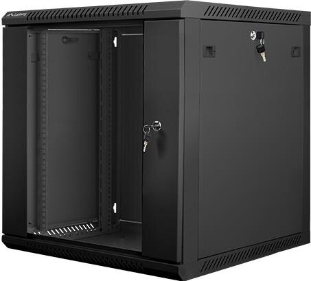 Lanberg 19" fali rack szekrény 12U 600x600mm - fekete