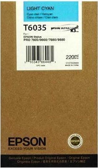 Epson T6035 Eredeti Tintapatron Világos Cián