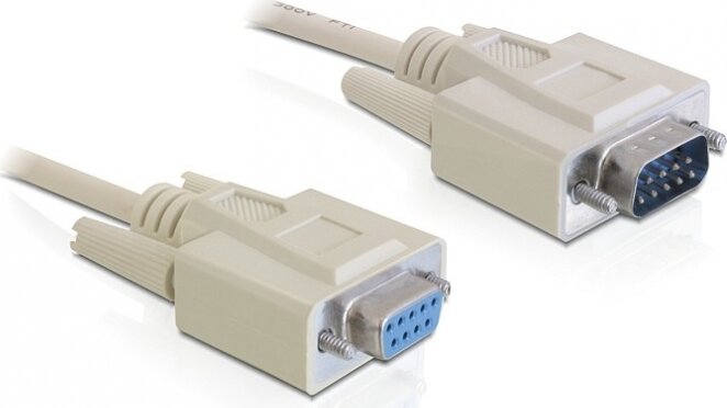 DeLock 82984 RS-232 apa - RS-232 anya Kábel 1m - Szürke